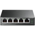 TP-Link TL-SF1005LP - V1 - switch - unmanaged - 5 x 10 / 100 (4 PoE) - desktop, wall-mountable - PoE (41 W)
