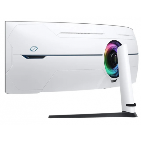 Samsung Odyssey Neo G9 S57CG954NU - G95NC Series - QLED monitor - gaming - curved - 57" - 7680 x 2160 Dual UHD @ 240 Hz - VA - 1000 cd / m² - 2500:1 - DisplayHDR 1000 - 1 ms - 3xHDMI, DisplayPort - black, white - 6