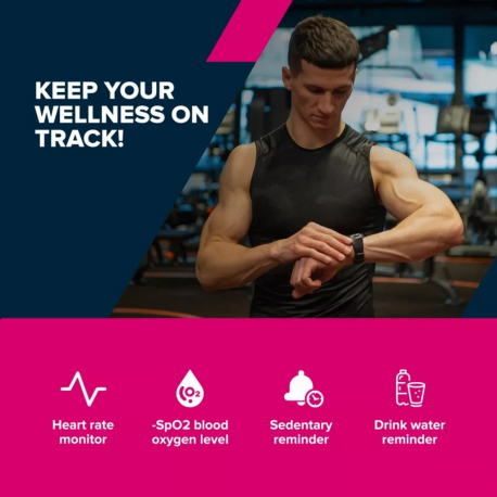 Canyon SW-68 - Metal - smart watch with strap - silicone - display 1.28" - 64 MB - Bluetooth - 50.6 g - white - 4