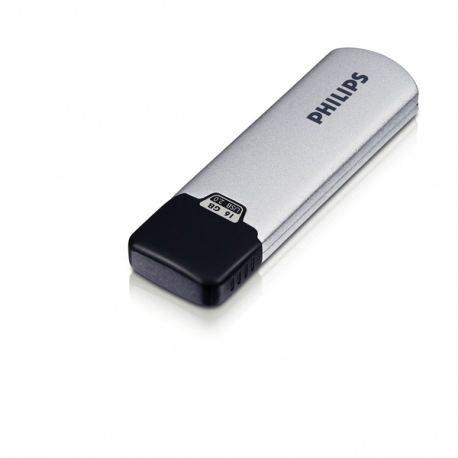 Philips FM16FD00B Silver edition - USB flash drive - 16 GB - USB 2.0 - 0