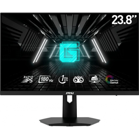 MSI G244F E2 - LED monitor - gaming - 24" (23.8" viewable) - 1920 x 1080 Full HD (1080p) @ 180 Hz - Fast IPS - 300 cd / m² - 1000:1 - 1 ms - 2xHDMI, DisplayPort - 0