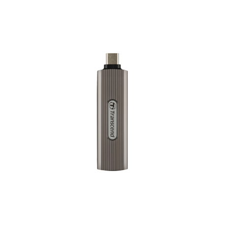 Transcend ESD330C - SSD - encrypted - 1 TB - external (portable) - USB (USB-C connector) - 256-bit AES - dark greyish brown - 1