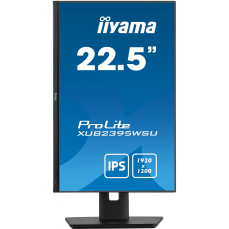 iiyama ProLite XUB2395WSU-B5 - LED monitor - 23" (22.5" viewable) - 1920 x 1200 WUXGA @ 75 Hz - IPS - 250 cd / m² - 1000:1 - 4 ms - HDMI, VGA, DisplayPort - speakers - black, matte - 3