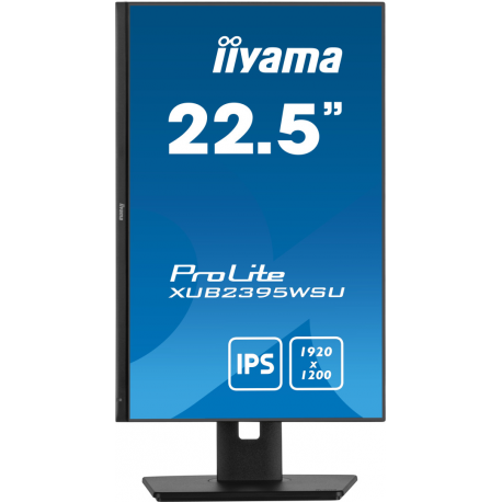 iiyama ProLite XUB2395WSU-B5 - LED monitor - 23" (22.5" viewable) - 1920 x 1200 WUXGA @ 75 Hz - IPS - 250 cd / m² - 1000:1 - 4 ms - HDMI, VGA, DisplayPort - speakers - black, matte - 10