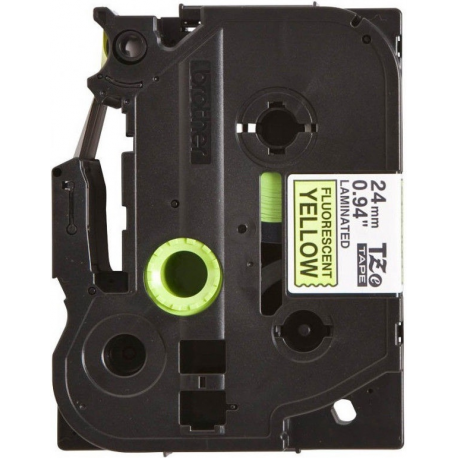 Brother TZe-C51 - Black on yellow - Roll (2.4 cm x 5 m) 1 cassette(s) fluorescent tape - for Brother PT-D600; P-Touch PT-3600, D800, E550, P750, P900, P950; P-Touch Cube Plus PT-P710 - 0