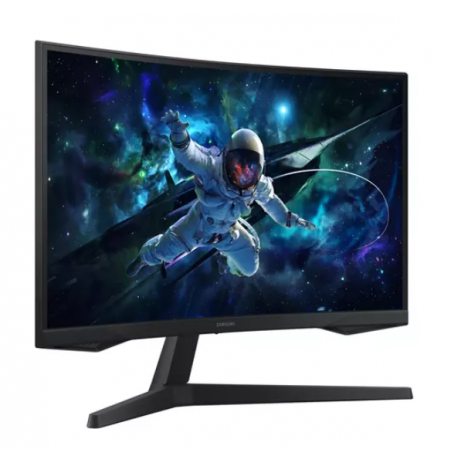 Samsung Odyssey G5 S27CG552EU - G55C Series - LED monitor - gaming - curved - 27" - 2560 x 1440 QHD @ 165 Hz - VA - 300 cd / m² - 2500:1 - HDR10 - 1 ms - HDMI, DisplayPort - black - 9