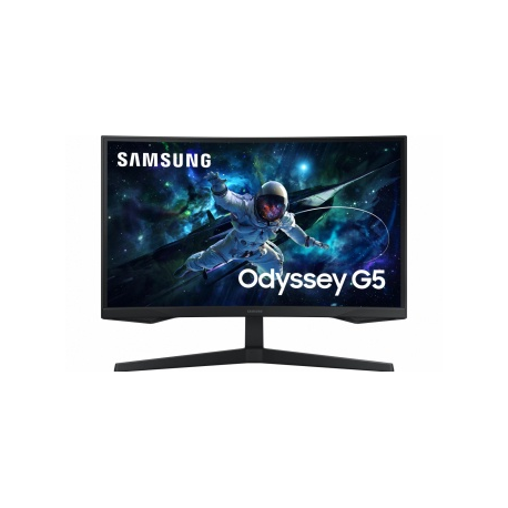 Samsung Odyssey G5 S27CG552EU - G55C Series - LED monitor - gaming - curved - 27" - 2560 x 1440 QHD @ 165 Hz - VA - 300 cd / m² - 2500:1 - HDR10 - 1 ms - HDMI, DisplayPort - black - 15