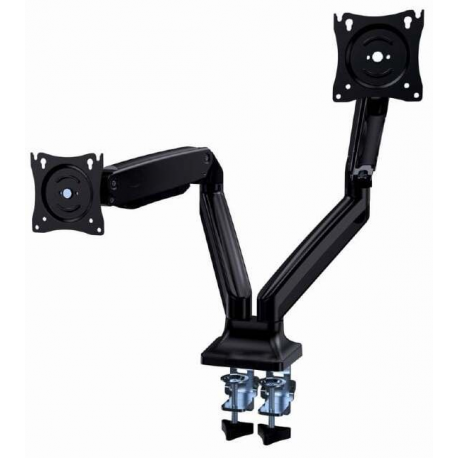 Gembird - Mounting kit (desk mounting arm) - for 2 flat panels - full motion - aluminium, steel - screen size: 17"-35" - 0