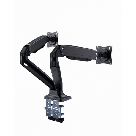 Gembird - Mounting kit (desk mounting arm) - for 2 flat panels - full motion - aluminium, steel - screen size: 17"-35" - 3
