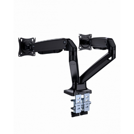 Gembird - Mounting kit (desk mounting arm) - for 2 flat panels - full motion - aluminium, steel - screen size: 17"-35" - 4