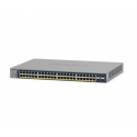 NETGEAR Smart GS728TP - Switch - L3 Lite - smart - 16 x 10 / 100 / 1000 (PoE) + 8 x 10 / 100 / 1000 (PoE+) + 4 x SFP - rack-mountable - PoE+ (192 W)