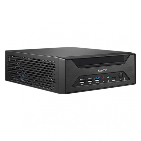 Shuttle XPC slim XH610 - Barebone - Slim-PC - LGA1700 Socket - Intel H610 - no CPU - RAM 0 GB - GigE, 2.5 GigE - black - 3