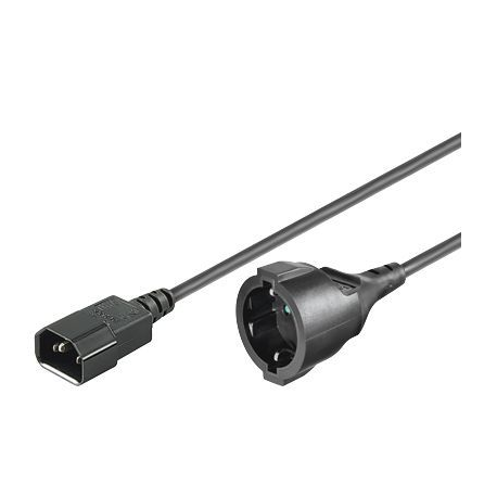 MicroConnect PowerCord - Power cable - IEC 60320 C14 to CEE 7/7 (F) - AC 250 V - 1.5 m - black - 0