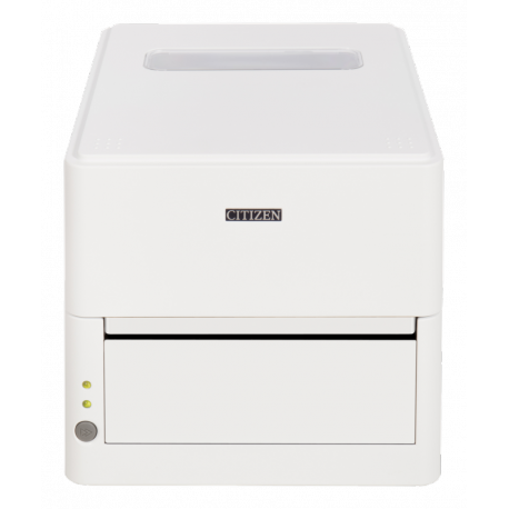 Citizen CL-H300SV - Label printer - direct thermal - Roll (12.7 cm) - 203 dpi - up to 200 mm / sec - USB 2.0 - pure white - 6