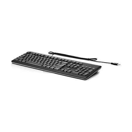 HPE Standard - Keyboard - USB - UK - silver, carbonite - for MultiSeat t200; Compaq Business Desktop dc7700; Flexible Thin Client t510 - 0