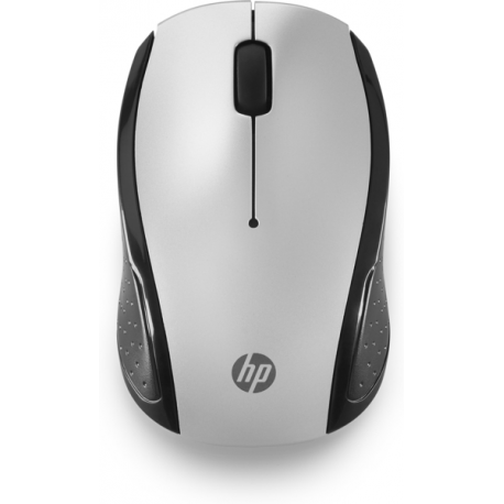 HP 200 - Mouse - right and left-handed - optical - wireless - 2.4 GHz - USB wireless receiver - silver - for OMEN by HP Laptop 16; Chromebook 14; Pavilion TP01; Spectre x360 Laptop - 0