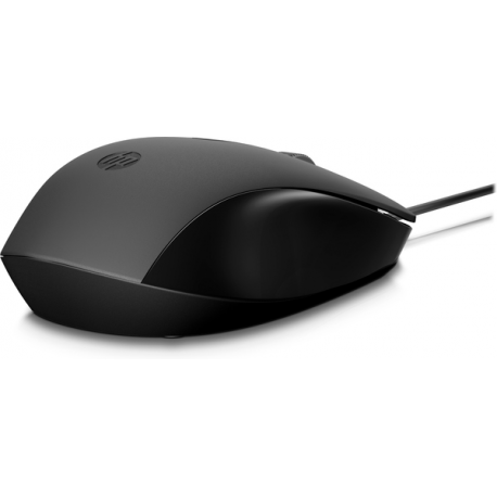 HP 150 - Mouse - right and left-handed - optical - wired - USB - black - for OMEN by HP Laptop 16; Victus by HP Laptop 16; Laptop 15, 17; Pavilion Plus Laptop 14 - 9