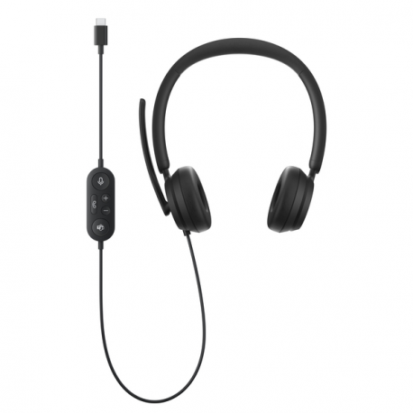 Microsoft Modern USB-C Headset for Business - Headset - on-ear - wired - USB-C - black - Certified for Microsoft Teams - 2