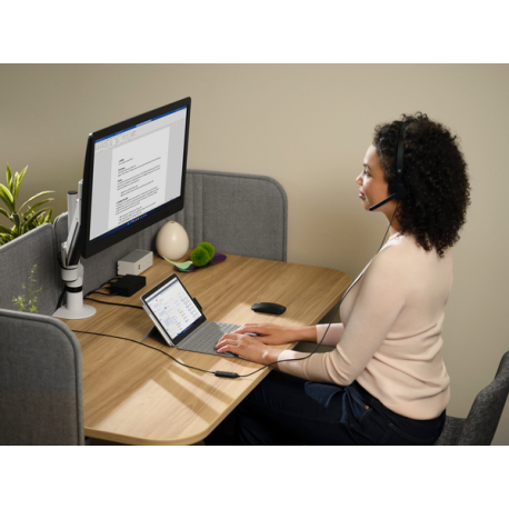 Microsoft Modern USB-C Headset for Business - Headset - on-ear - wired - USB-C - black - Certified for Microsoft Teams - 3