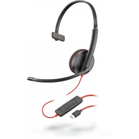 Poly Blackwire C3210 USB-A - 3200 Series - headset - on-ear - wired - USB - 0