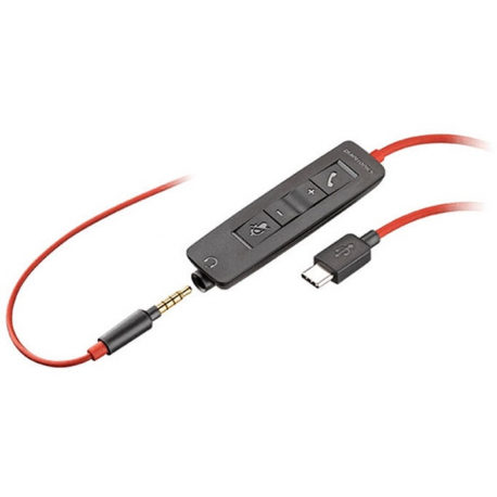 Poly Blackwire C3215 USB-C - 3200 Series - headset - on-ear - wired - 3.5 mm jack, USB-C - 2