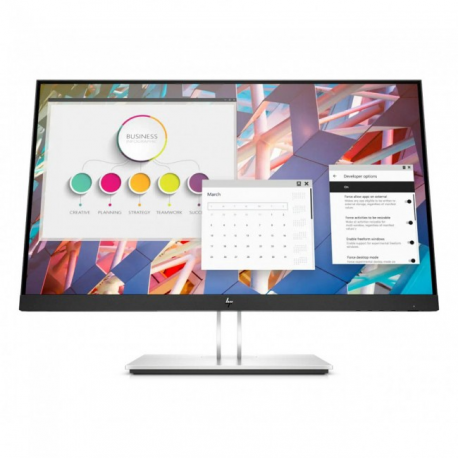 HP E24 G4 - No Stand - E-Series - LED monitor - 24" (23.8" viewable) - 1920 x 1080 Full HD (1080p) @ 60 Hz - IPS - 250 cd / m² - 1000:1 - 5 ms - HDMI, VGA, DisplayPort - black - 8