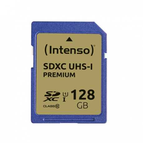 Intenso Premium - Flash memory card - 128 GB - UHS Class 1  /  Class10 - SDXC UHS-I - 0