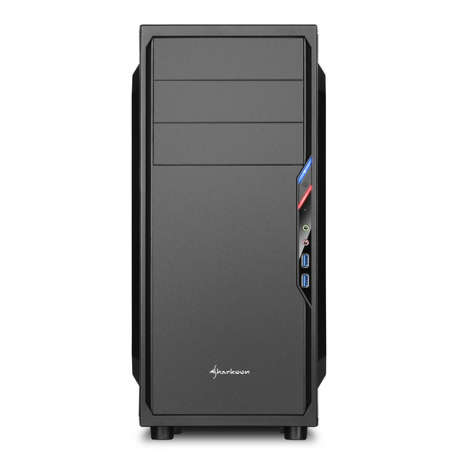 Sharkoon VS4-V - Tower - ATX - no power supply - black - USB / Audio - 2