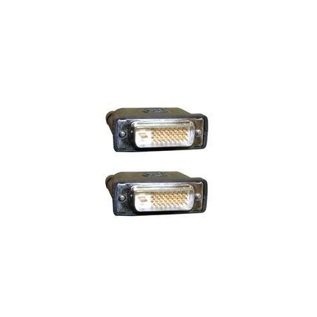 MicroConnect - DVI cable - dual link - DVI-D (M) to DVI-D (M) - 5 m - molded, thumbscrews - black - 1