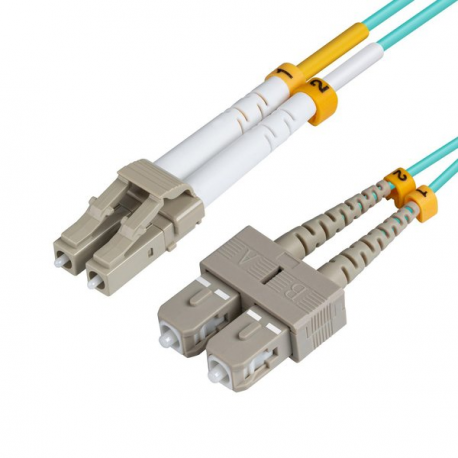MicroConnect - Network cable - LC / UPC multi-mode (M) to SC / UPC multi-mode (M) - 2 m - fibre optic - 50  /  125 micron - OM3 - 0
