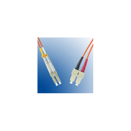 MicroConnect - Network cable - LC / UPC multi-mode (M) to SC / UPC multi-mode (M) - 2 m - fibre optic - 50  /  125 micron - OM3 - 3