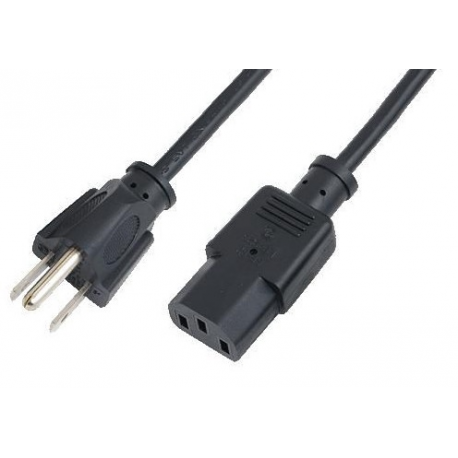 2direct - Power cable - IEC 60320 C13 to NEMA 5-15P (M) - AC 110 V - 1.8 m - molded - black - 0