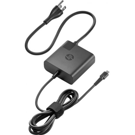 HP non-PFC USB-C - Power adapter - AC - 65 Watt - for Elite x2; EliteBook 840 G6; EliteBook x360; ProBook 430 G6, 440 G6, 450 G7 - NO power cord - 1