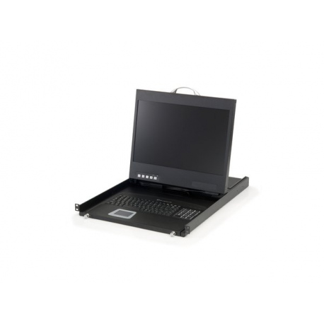 LevelOne KVM-8901 - KVM console - PS / 2, USB - 19" - rack-mountable - 1440 x 900 - 250 cd / m2 - 500:1 - VGA - 0