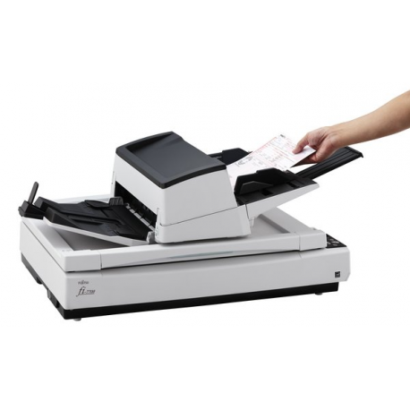 Fujitsu fi-7700S - Document scanner - Dual CCD - ARCH B - 600 dpi x 600 dpi - up to 75 ppm (mono) / up to 75 ppm (colour) - ADF (300 sheets) - USB 3.1 Gen 1 - 1