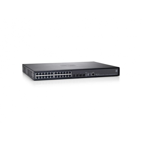 LevelOne GTL-2691 - Switch - Managed - 24 x 10 / 100 / 1000 + 4 x shared SFP - rack-mountable - 0