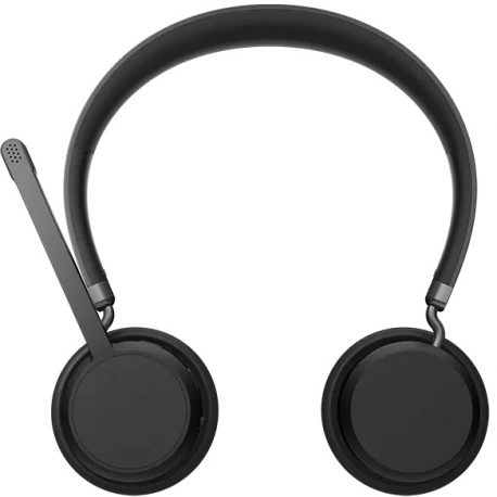Lenovo - Headphones with mic - on-ear - wireless - black - 10