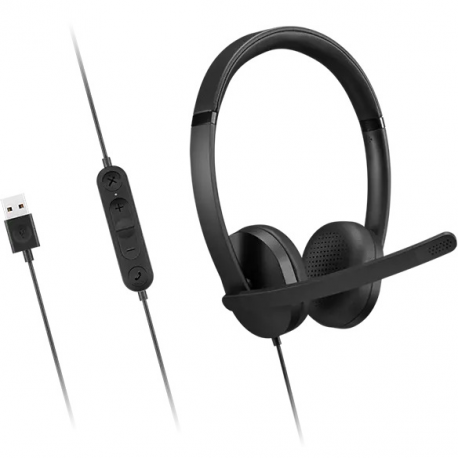 Lenovo Gen 2 - Headset - on-ear - wired - USB-A - black - 2