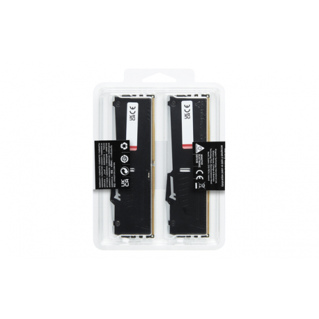Kingston FURY Beast RGB - DDR5 - kit - 32 GB: 2 x 16 GB - DIMM 288-pin - 3000 MHz / PC5-48000 - CL36 - 1.35 V - unbuffered - on-die ECC - black - 13
