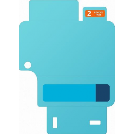 Samsung EF-UF741 - Screen protector for mobile phone - anti-reflecting - film - frame colour transparent - for Galaxy Z Flip6 - 2