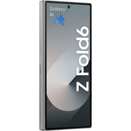 Samsung Galaxy Z Fold6 - 5G smartphone - dual-SIM - RAM 12 GB / Internal Memory 256 GB - OLED display - 7.6" - 7.6" - 2160 x 1856 pixels 2160 x 1856 pixels (120 Hz) - 3x rear cameras 50 MP, 12 MP, 10 MP - 2x front cameras 10 MP, 4 MP - silver shadow - 4