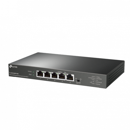 TP-Link TL-SG105PP-M2 V1.6 - Switch - unmanaged - 5 x 10 / 100 / 1000 / 2.5G (PoE++) - desktop - PoE++ (123 W) - 1
