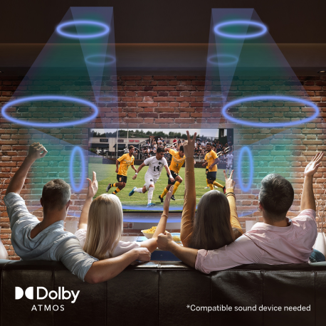 Thomson 55QG7C14 - 55" Diagonal Class LED-backlit LCD TV - QLED Pro - Smart TV - Google TV - 4K UHD (2160p) 3840 x 2160 - HDR - Direct LED, Quantum Dot - black - 7