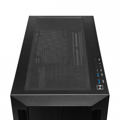 Chieftec Apex Q - Tower - extended ATX - no power supply (ATX) - black - USB / Audio - 5