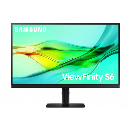 Samsung ViewFinity S6 S27D600UAU - S60UD Series - LED monitor - USB - 27" - 2560 x 1440 QHD @ 100 Hz - IPS - 350 cd / m² - 1000:1 - HDR10 - 5 ms - HDMI, DisplayPort, USB-C - black - 13