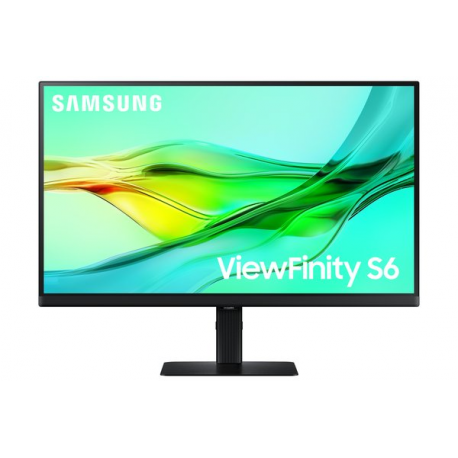 Samsung ViewFinity S6 S27D600UAU - S60UD Series - LED monitor - USB - 27" - 2560 x 1440 QHD @ 100 Hz - IPS - 350 cd / m² - 1000:1 - HDR10 - 5 ms - HDMI, DisplayPort, USB-C - black - 29
