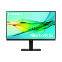 Samsung ViewFinity S6 S24D600UAU - S60UD Series - LED monitor - USB - 24" - 2560 x 1440 QHD @ 100 Hz - IPS - 350 cd / m² - 1000:1 - HDR10 - 5 ms - HDMI, DisplayPort - black