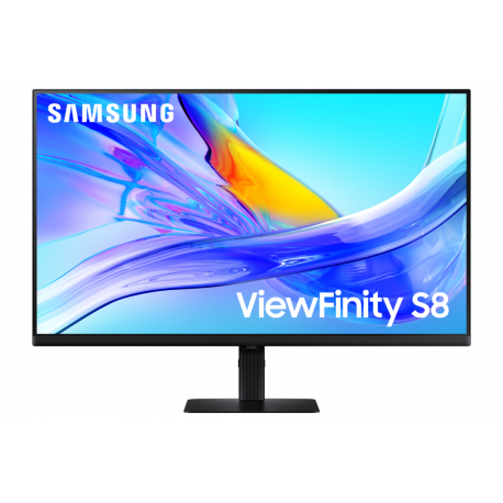 Samsung ViewFinity S8 S32D800UAU - S80UD Series - LED monitor - USB - 32" - 3840 x 2160 UHD @ 60 Hz - VA - 350 cd / m² - 3000:1 - HDR10 - 5 ms - HDMI, DisplayPort, USB-C - black - 13