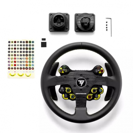 ThrustMaster EVO Racing 32R Leather - Wheel - 25 buttons - wired - for Microsoft Xbox One, Microsoft Xbox Series S, Microsoft Xbox Series X, PC, Sony PlayStation 4, Sony PlayStation 5 - 8