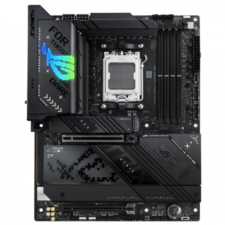 ASUS ROG STRIX X870-F GAMING WIFI - Motherboard - ATX - Socket AM5 - AMD X870 Chipset - USB4, USB 3.2 Gen 2, USB-C 3.2 Gen2, USB 3.2 Gen 1, USB-C 3.2 Gen 2x2 - Wi-Fi 7, 2.5 Gigabit LAN, Bluetooth - onboard graphics (CPU required) - HD Audio (8-channel) - 0